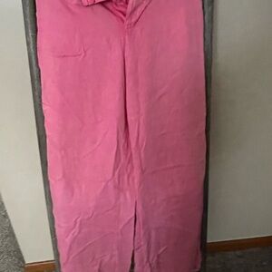 Lizard Thicket Fuchsia Wide-Leg Trousers